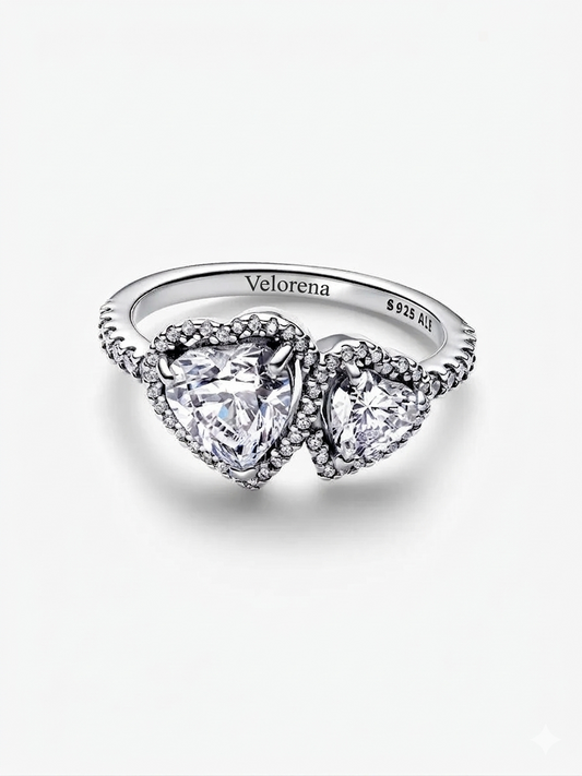 Sparkling Heart Ring