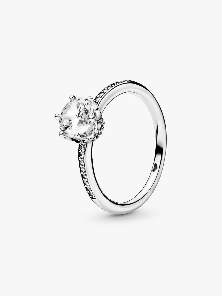 Crown Solitaire Ring