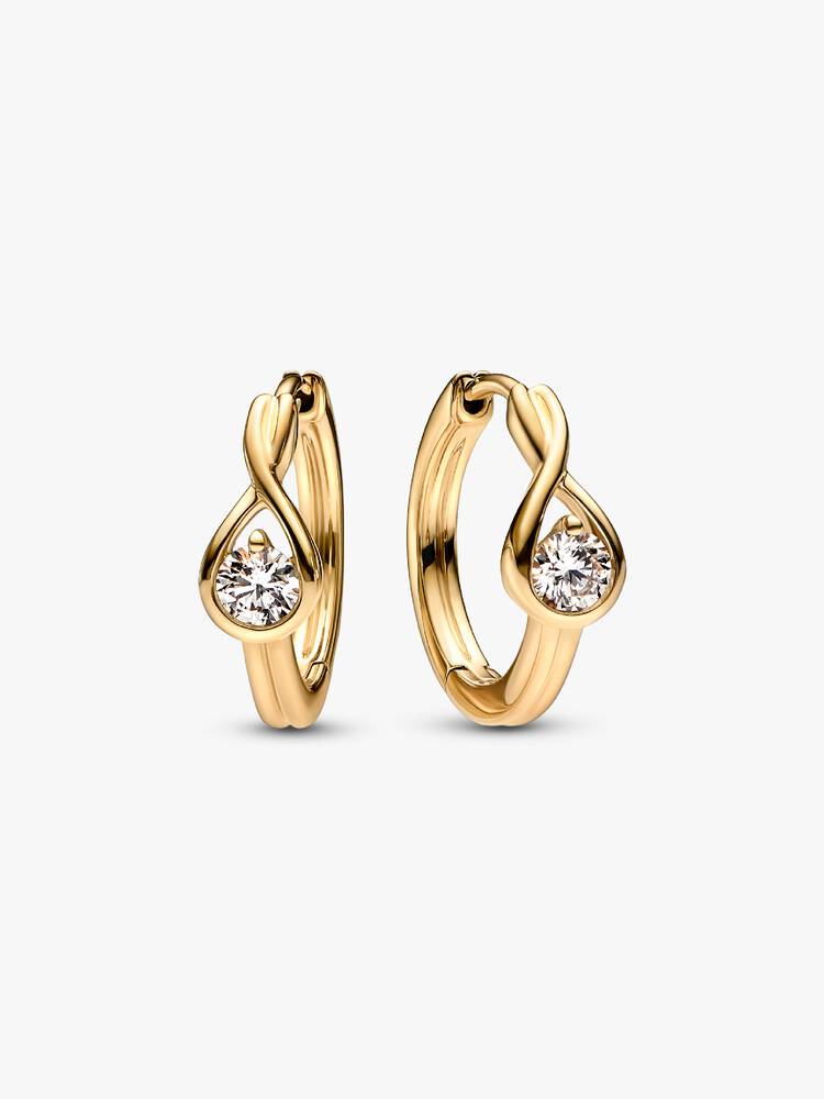 Diamond Hoop Earrings