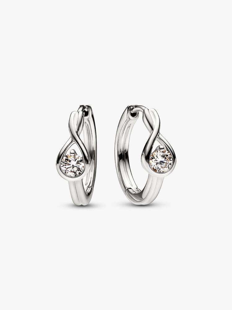 Diamond Hoop Earrings