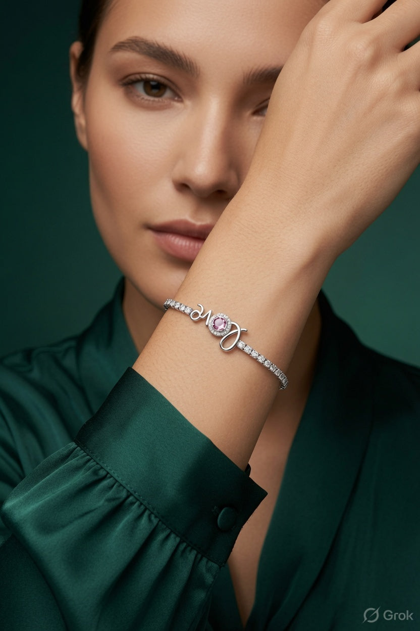 Serene Diamond Charm Bracelet
