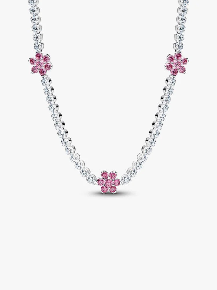 Pink Flower Necklace