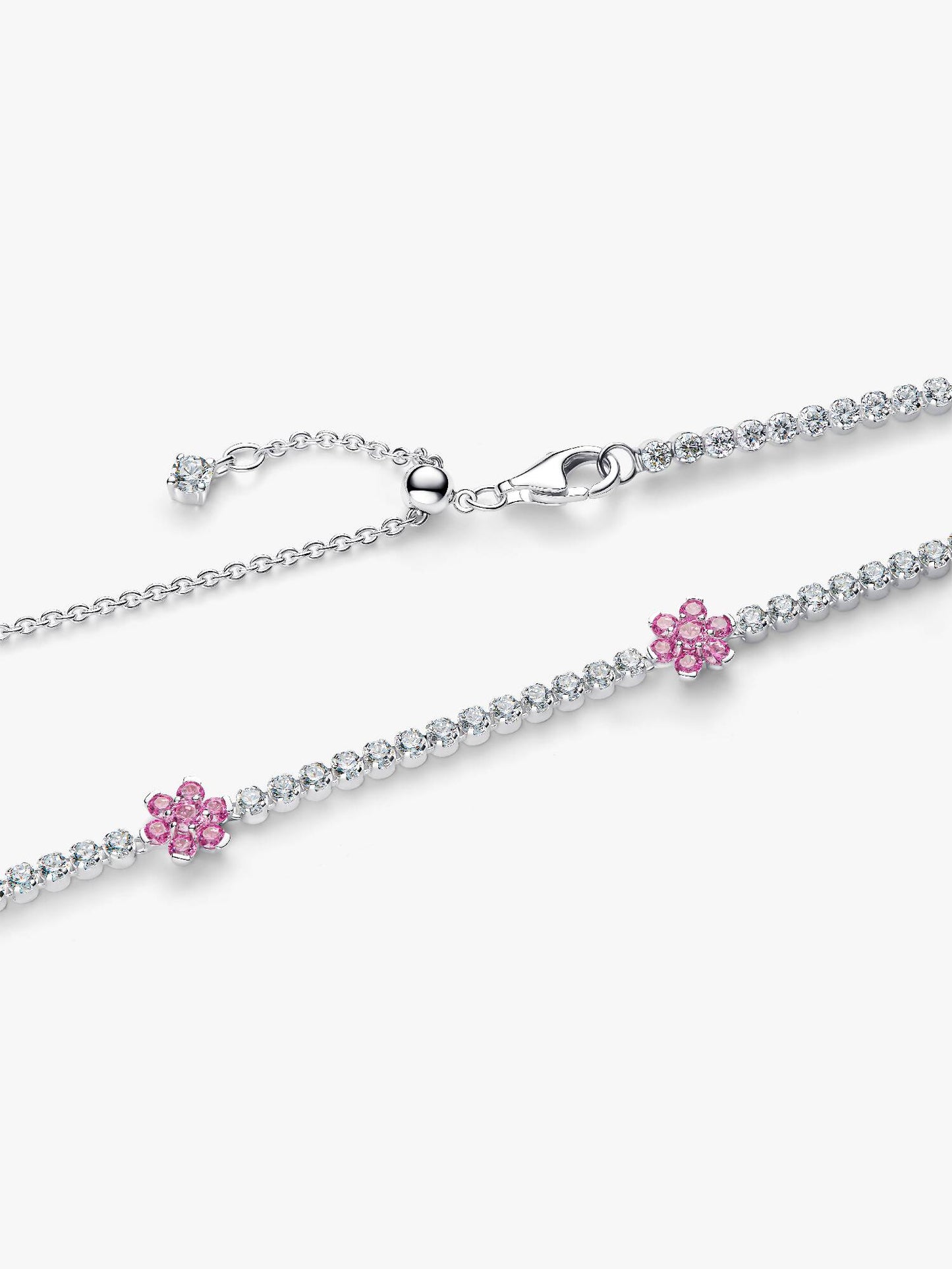 Pink Flower Necklace