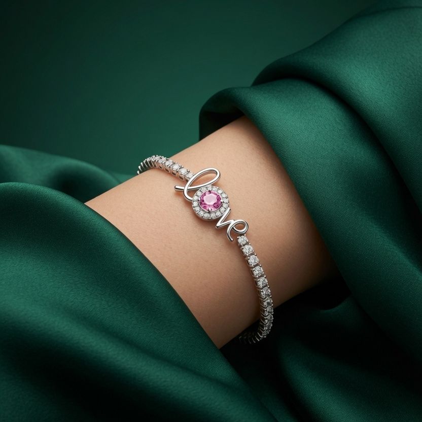 Serene Diamond Charm Bracelet