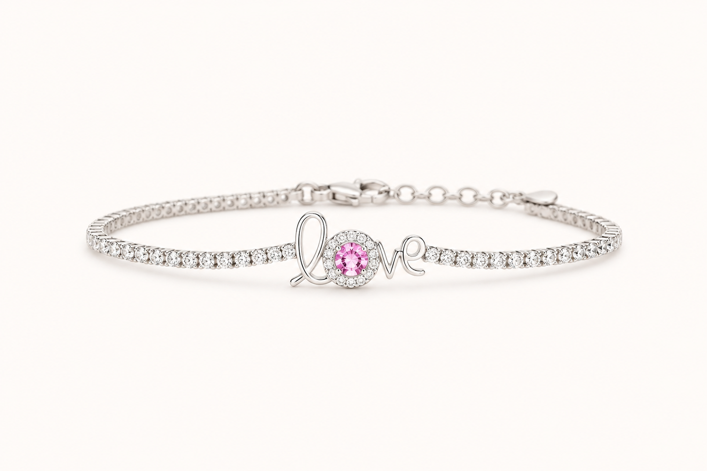 Serene Diamond Charm Bracelet