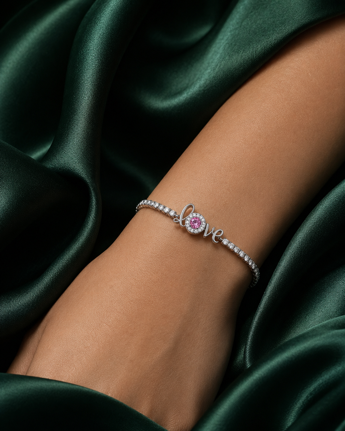 Serene Diamond Charm Bracelet