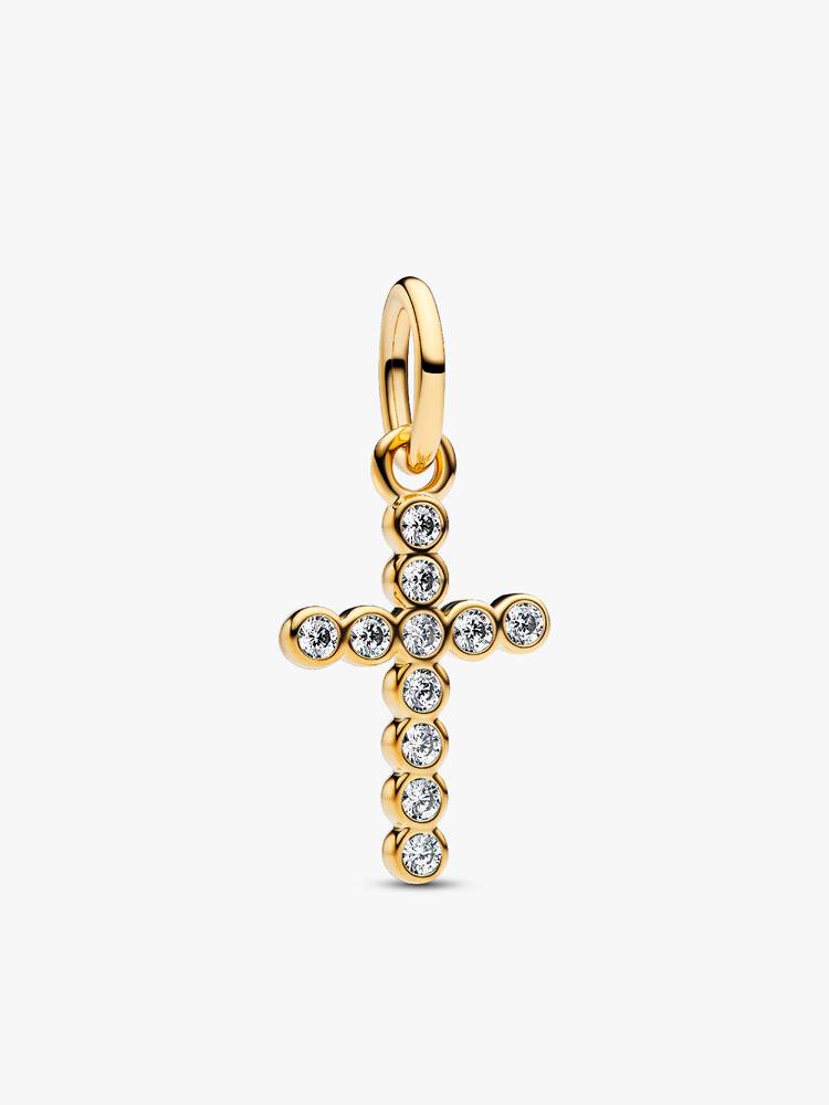 Bezel Cross Necklace Set