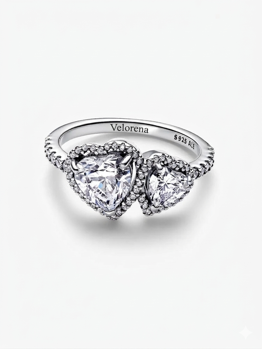 Sparkling Heart Ring
