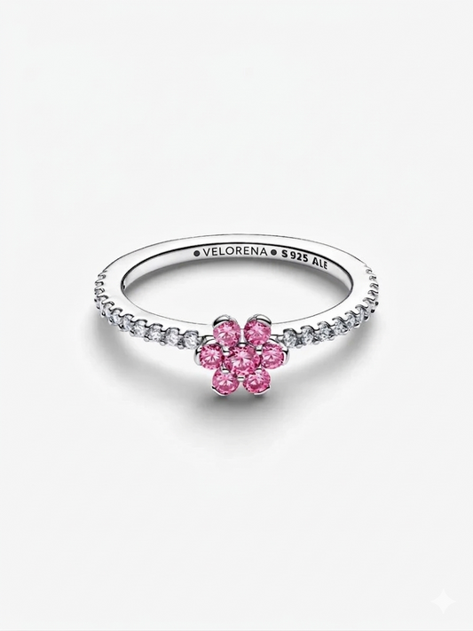 Pink Flower Ring
