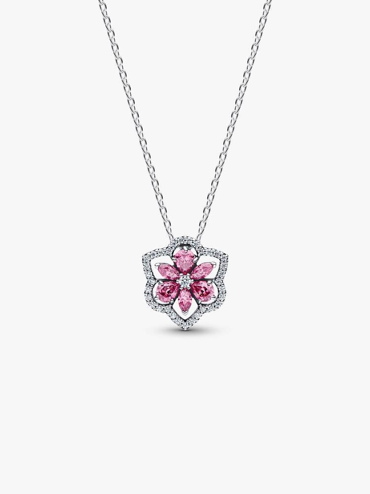 Pink Flower Necklace