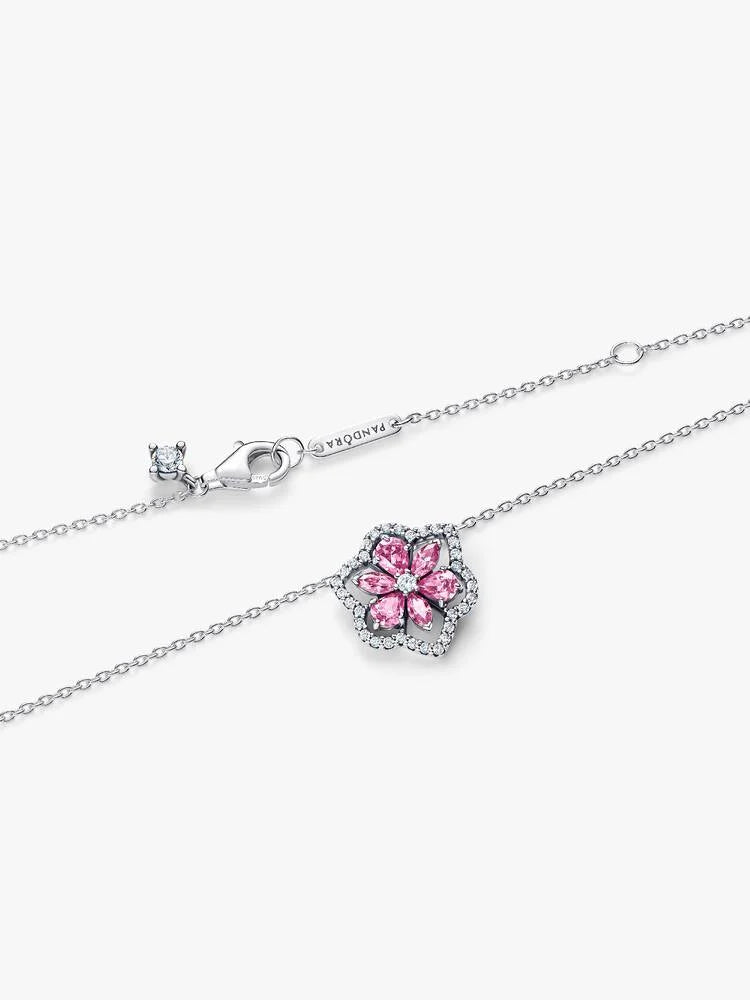 Pink Flower Necklace