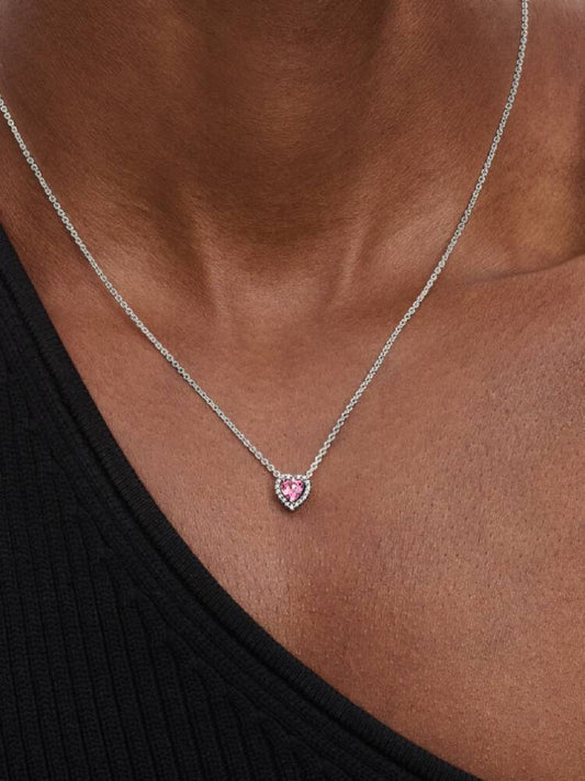 Pink Heart Necklace