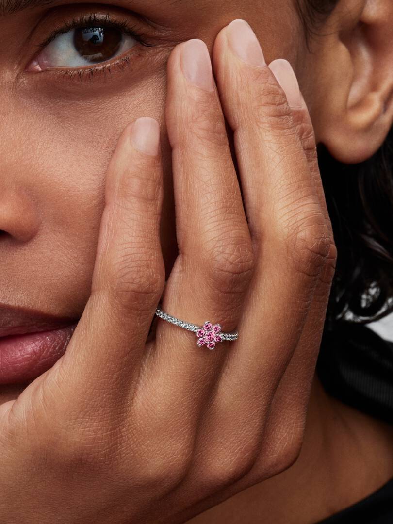 Pink Flower Ring