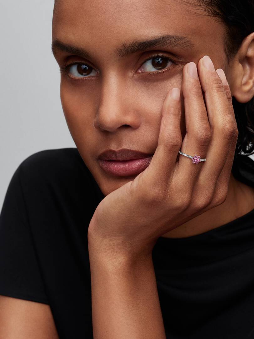 Pink Flower Ring