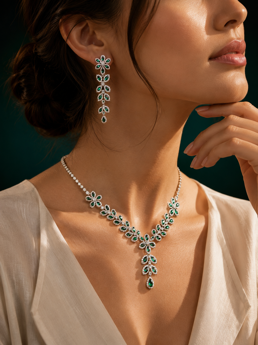 Emerald Grace jewellery set
