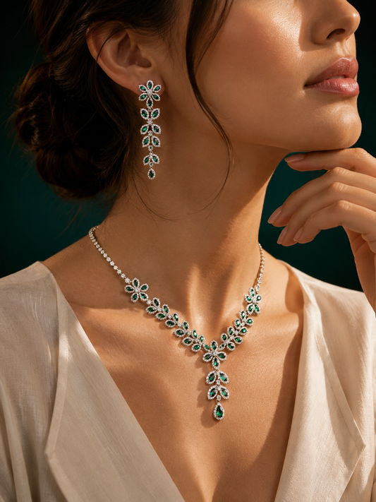 Emerald Grace jewellery set