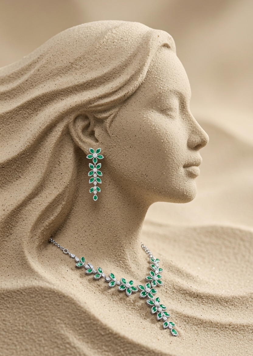 Emerald Grace jewellery set