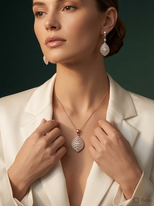 Crystal Bloom jewellery set